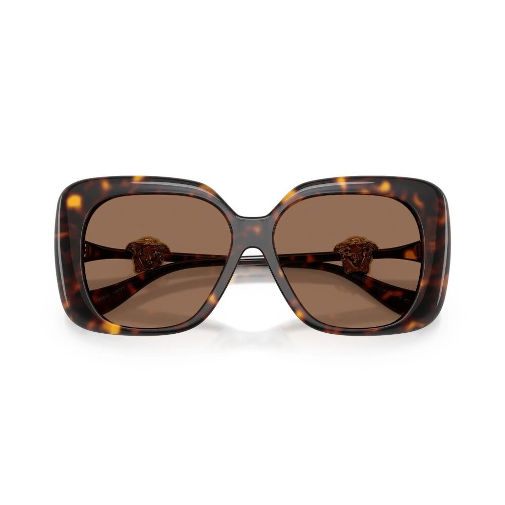 NEW VERSACE SUNGLASSES, VE4499U 10873 HAVANA WOMEN EYEWEAR VE4499U 108/73 - Picture 3 of 4
